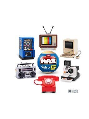 6 Zuru MAX RETRO Premium Collection - Phone, TV, Computer, Radio, Arcade, Camera